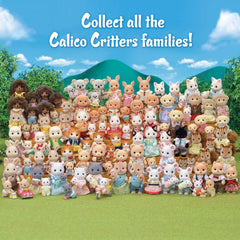 Calico Critters Persian Cat figures feature soft flocking for gentle, tactile play.