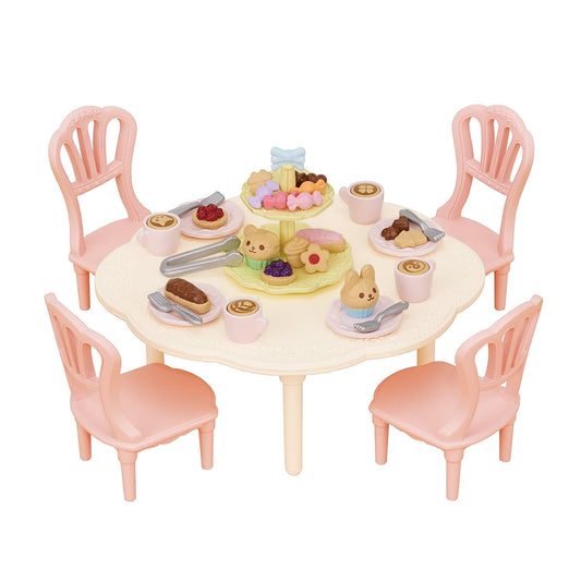 Calico Critters Sweets Party Set table and chairs for imaginative tea time play