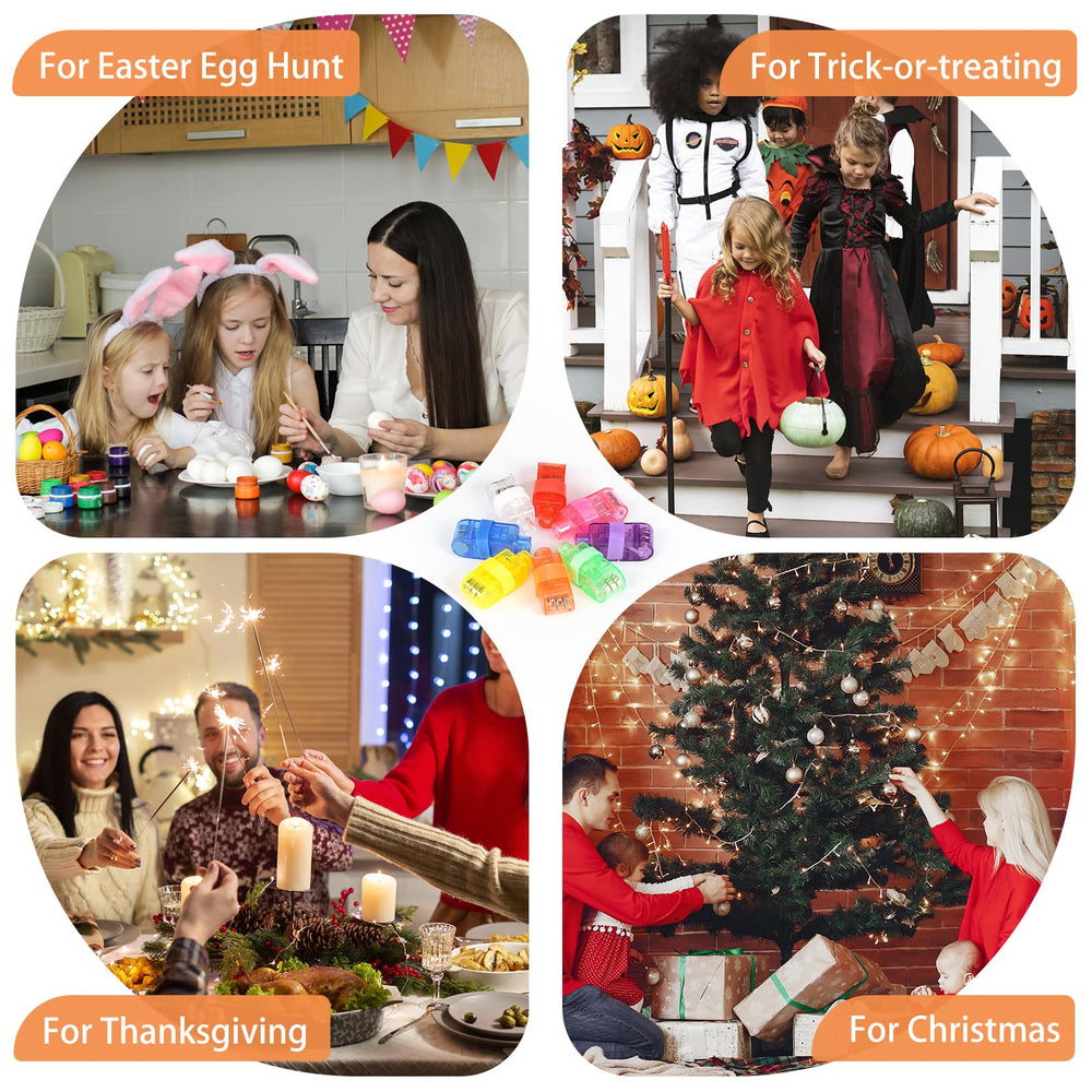 California Cade Electronic finger lights create festive glow for parties.