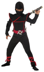 California Costumes stealth ninja jumpsuit with hood for easy concealment during play