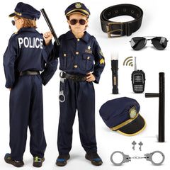 CALINREE2 police costume set for kids 3–5 years ready for imaginative play