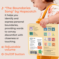 Cali's Books Boundaries Song Hopscotch durable board book withstands busy exploration