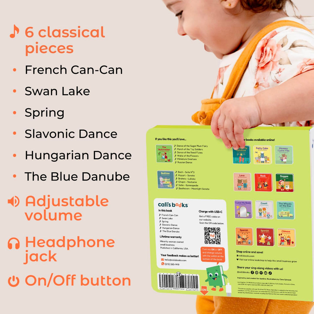 Cali's Books Dance singing toy invites singing and sensory delight.