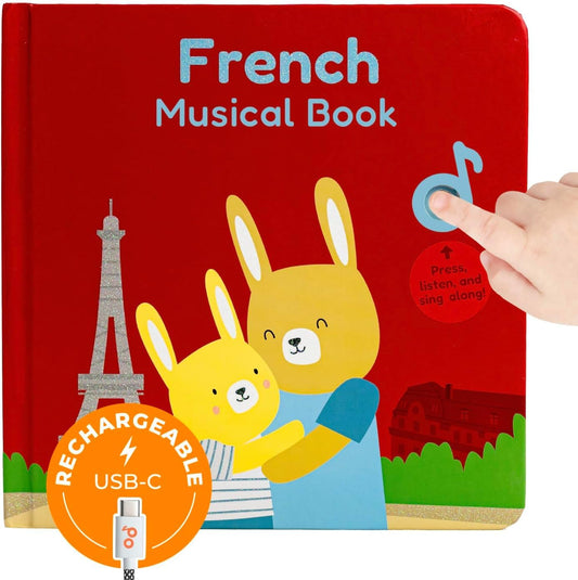 Cali's Books French Nursery Rhymes cover invites curious toddlers to explore bilingual stories.