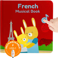 Cali's Books French Nursery Rhymes cover invites curious toddlers to explore bilingual stories.