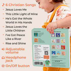 Cali's Books Jesus Loves Me sturdy construction designed to withstand daily toddler use.