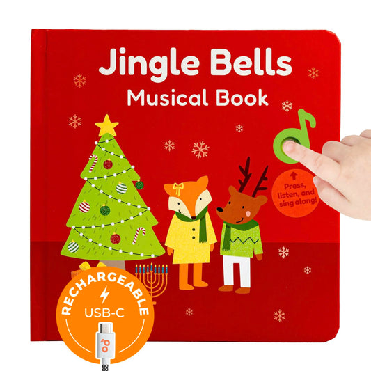 Cali's Books Jingle Bells cover with festive design for babies.
