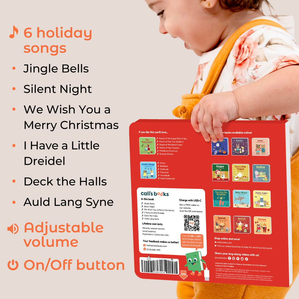 Cali's Books Jingle Bells six tunes included for festive sing-alongs.