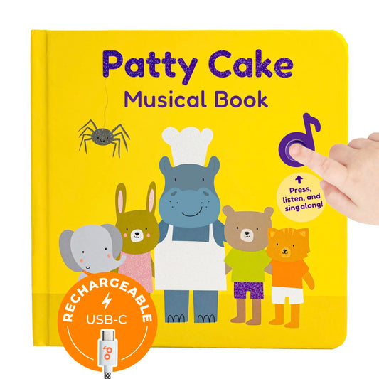 Cali's Books Patty Cake sound buttons bring six classic rhymes to life for toddlers.