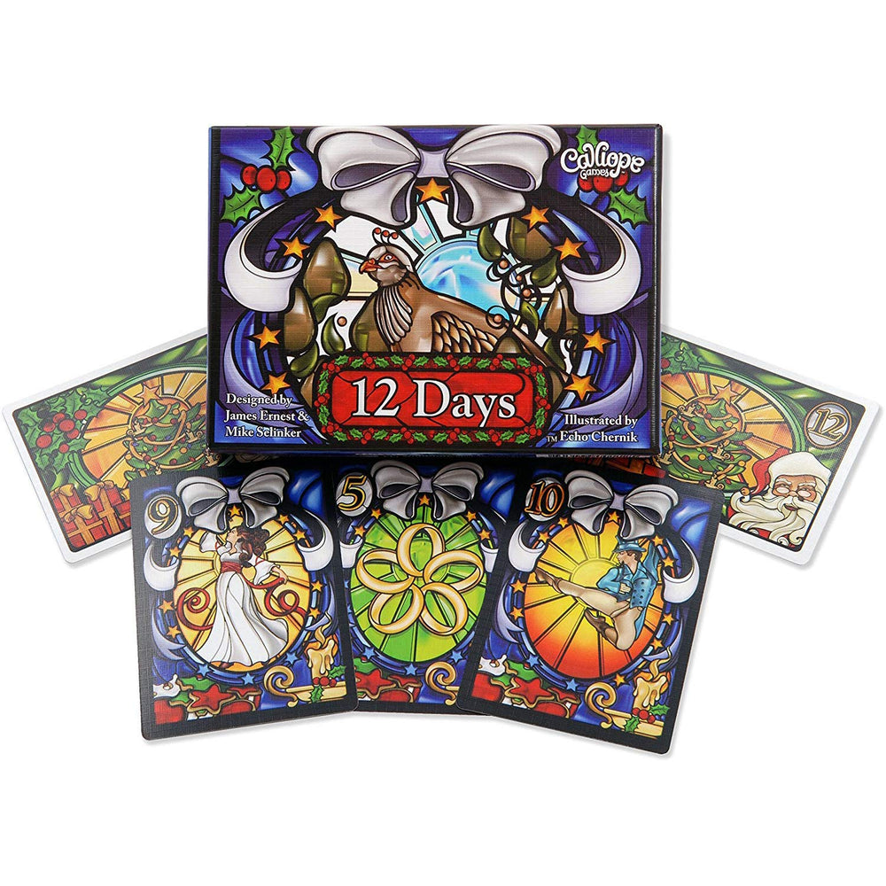 Calliope 12 Days of Christmas Santa card adds seasonal twist to rounds.