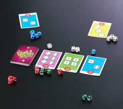 Calliope Roll for It! family night featuring the purple edition for group fun.