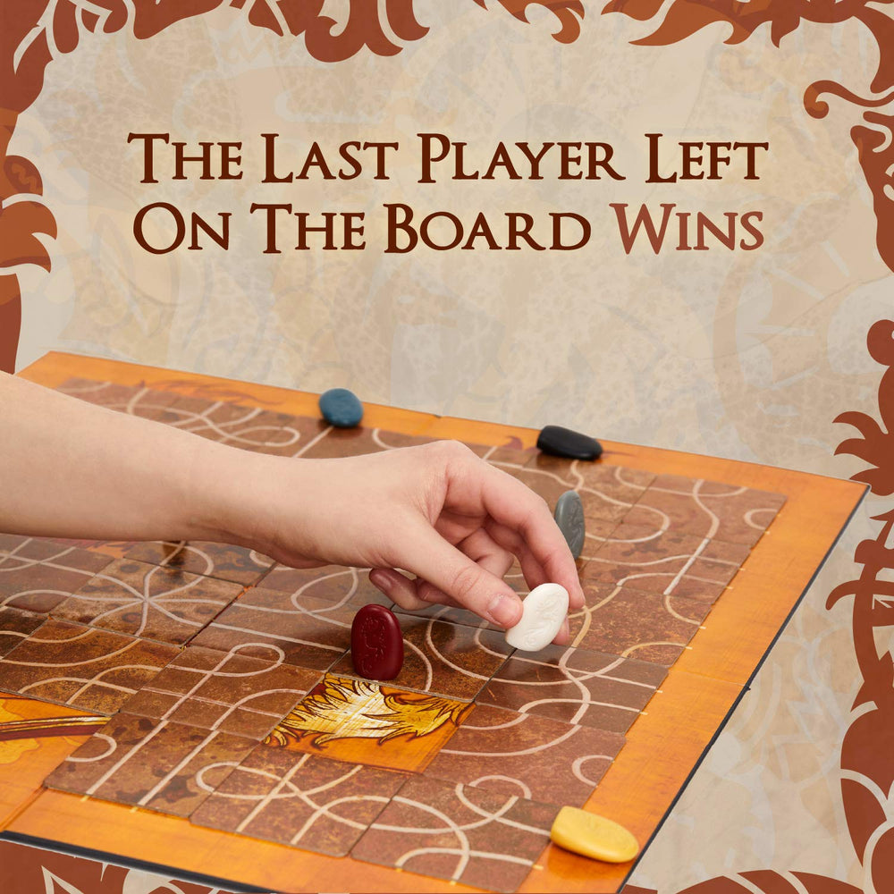 Calliope Tsuro game board with evolving paths for unpredictable, family-friendly play.