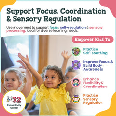 Calm and Joyful Kids Yoga Cards brain breaks reset energy between activities.