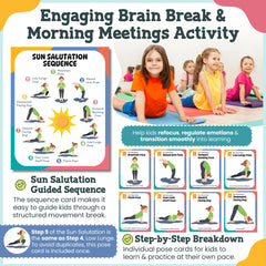 Calm and Joyful Kids Yoga Cards sensory play to engage movement and focus.
