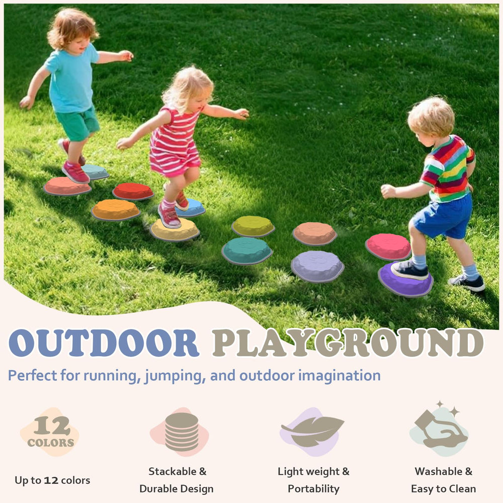 Camelus stepping stones are lightweight and stackable for easy storage.