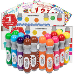 Cameron Frank Dauber Dawgs dot marker cap keeps artwork tidy for toddlers