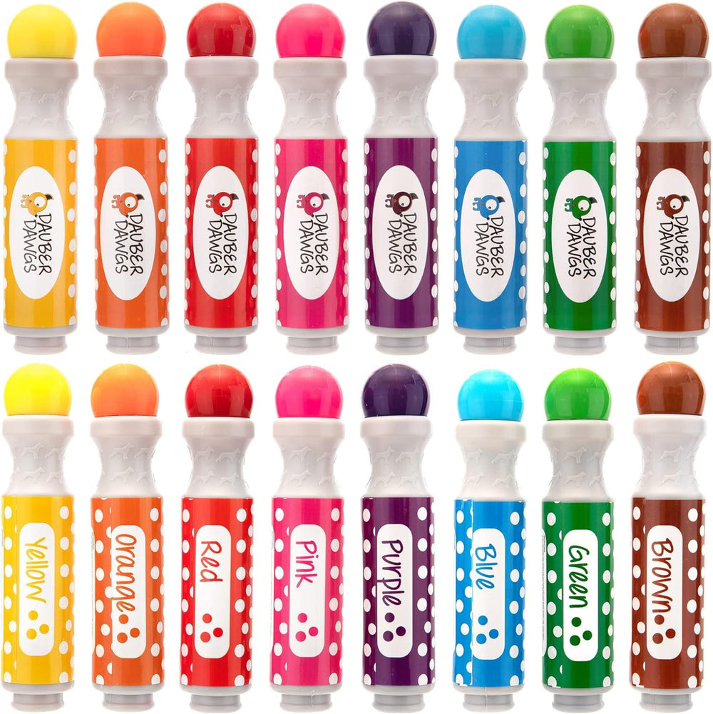 Cameron Frank Dauber Dawgs family-friendly arts night with versatile dot markers