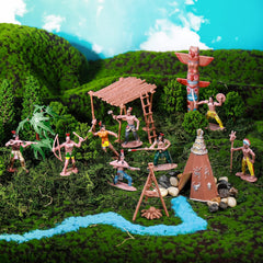Canlierr model trees in varied heights for dioramas.