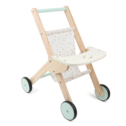 Canuan wooden baby walker doll stroller aids imaginative play and walking practice