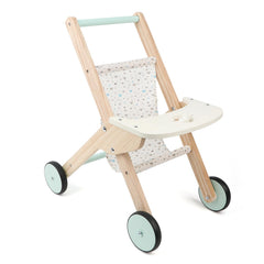 Canuan wooden baby walker doll stroller aids imaginative play and walking practice