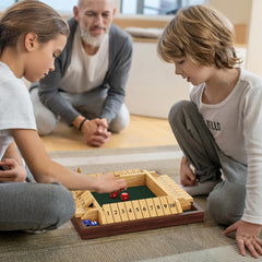 CANYAVE Shut The Box compact 12-inch board for easy storage