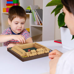 CANYAVE Shut The Box felt-lined interior reduces dice noise