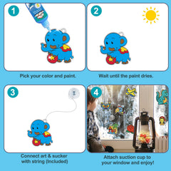 CAPKIT 36 suction cups to secure art on glass.
