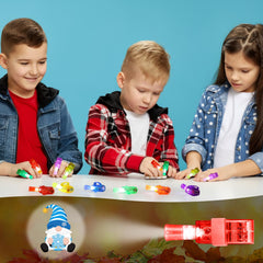 Capoda winter finger lights cast ice crystal patterns for glow in the dark fun.