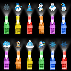 Capoda winter finger lights project a snowflake pattern for festive glow.