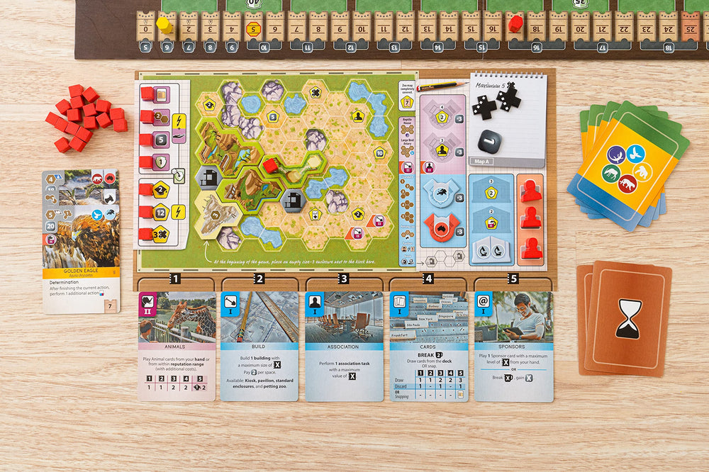 Capstone Games Ark Nova animals card focuses on diverse species and conservation-themed strategies