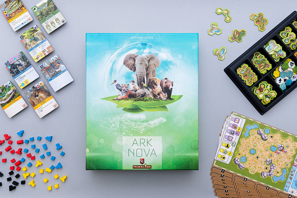 Capstone Games Ark Nova hand management emphasizes efficient resource use and clever action sequencing
