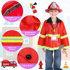 CAPTAIN CHAOWING fireman hat completes the realistic role play look