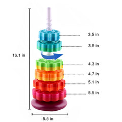 CAPT.GOOSE stacking rings encourage hand-eye coordination during early learning