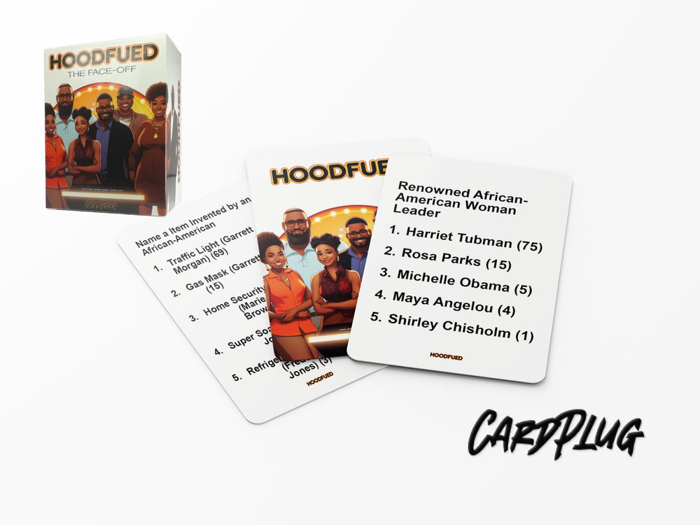Compact HoodFued set ideal for travel or reunions