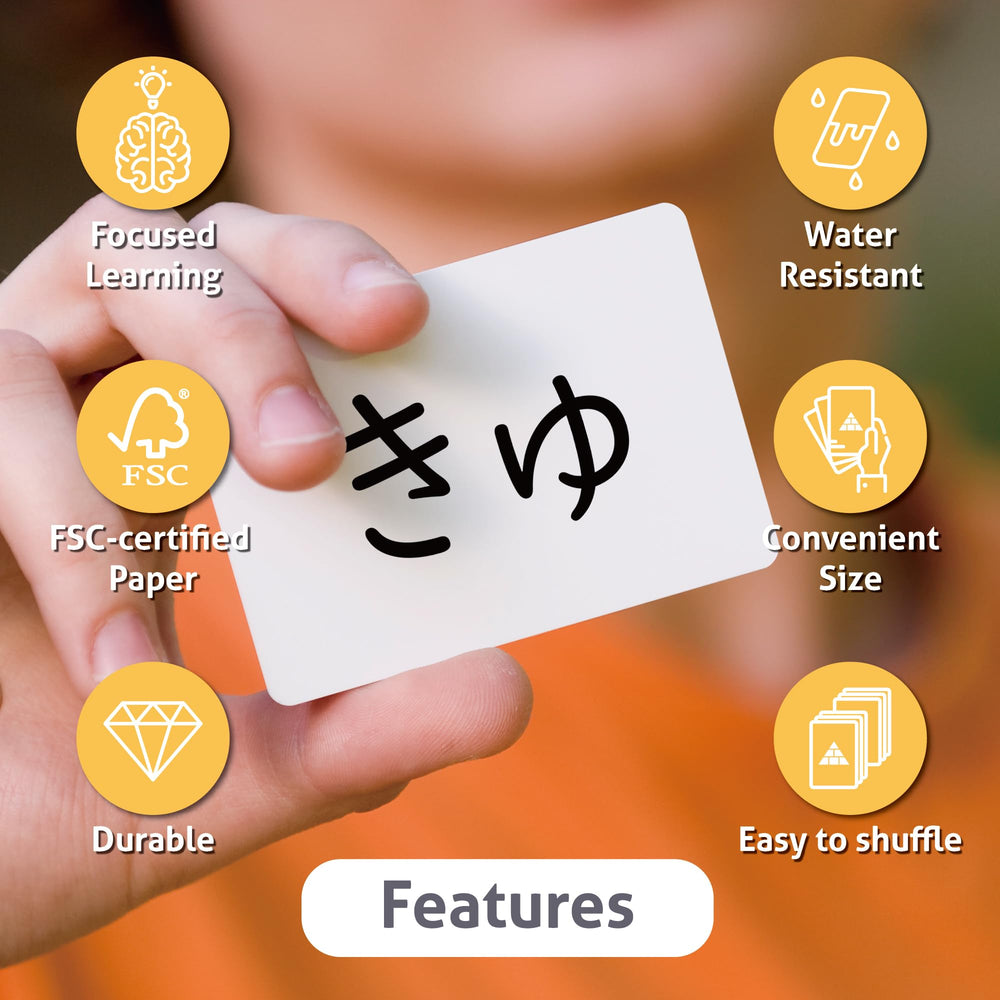 Carddia Hiragana with Katakana equivalents for comparison study