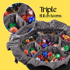 CardKingPro Immense Dice Bag features king logo embroidery for premium look.
