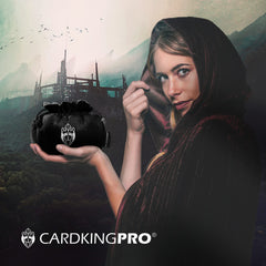 CardKingPro Immense Dice Bag with skull toggles secures dice during transit.