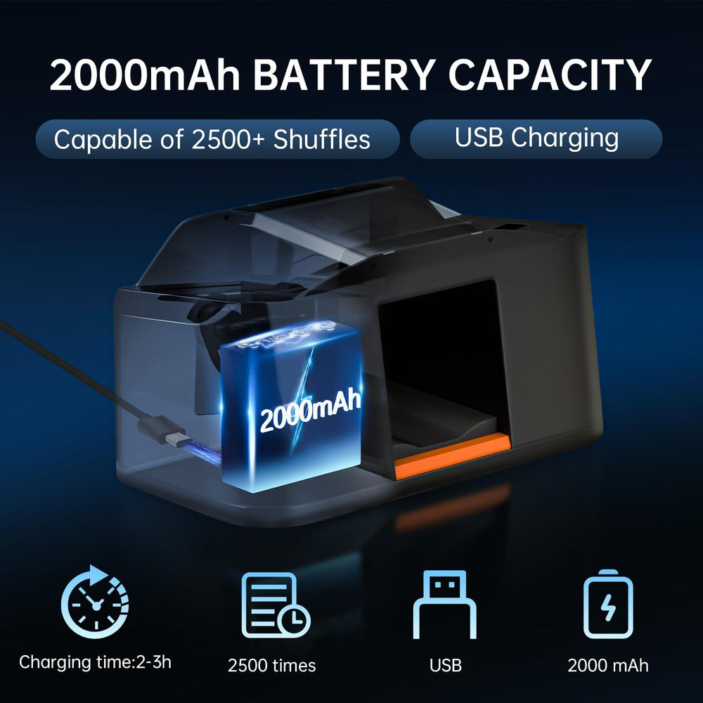 CARDSPIN rechargeable battery with USB-C port for on-the-go play.