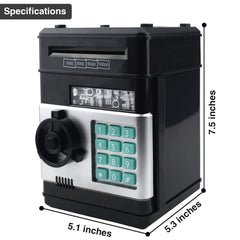 Cargooy Mini ATM Piggy Bank battery compartment closeup shows power setup
