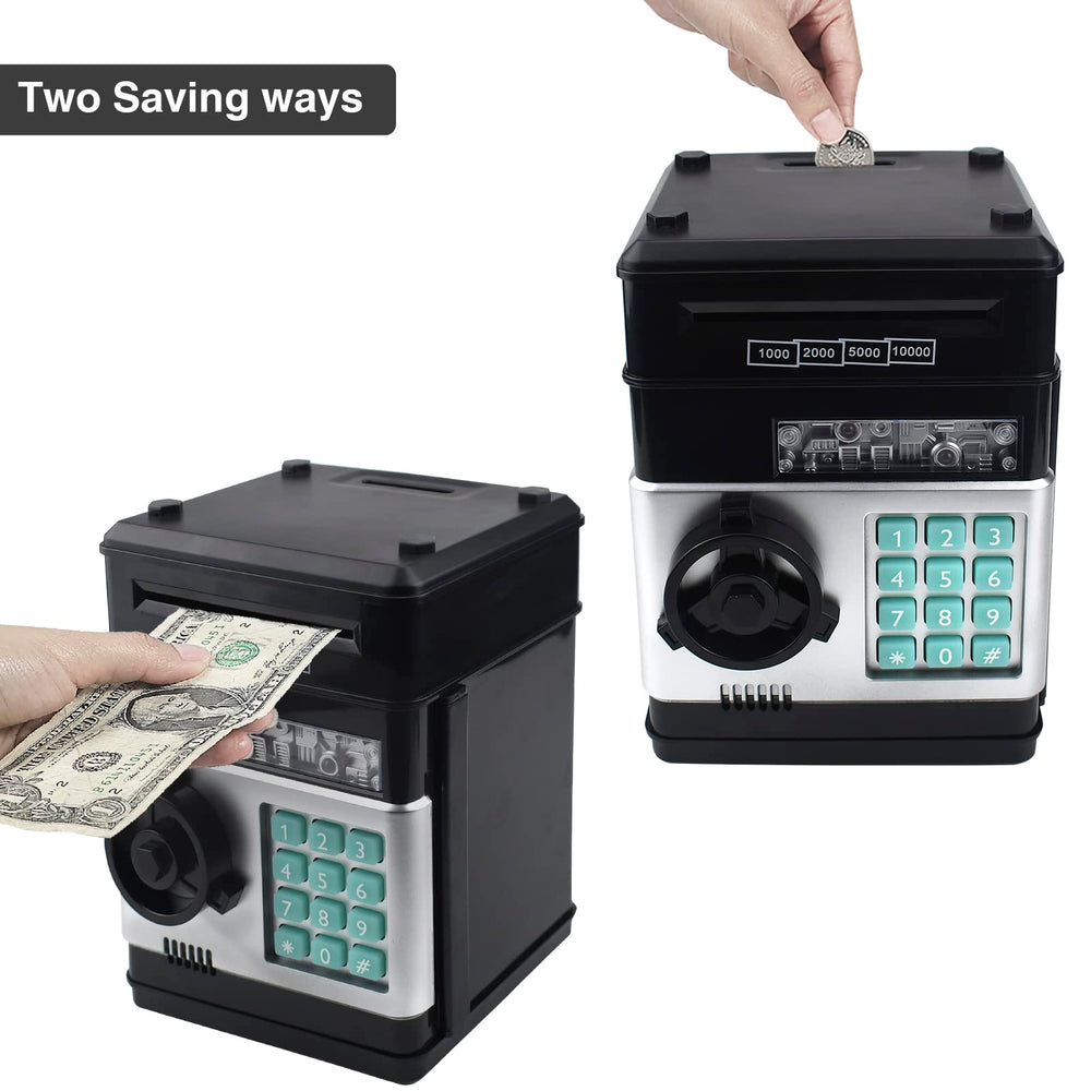 Cargooy Mini ATM Piggy Bank side view emphasizes portability for allowances