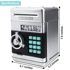 Cargooy piggy bank digital counter view helps track saved coins