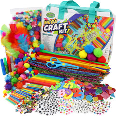 Carl & Kay Mega Craft Bag contents ready for kids' creative projects.