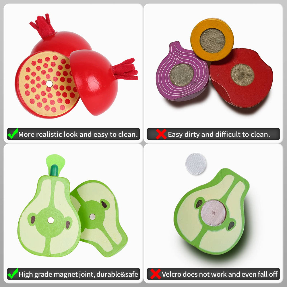 CARLORBO wooden pomegranate for bright counting games and storytelling.