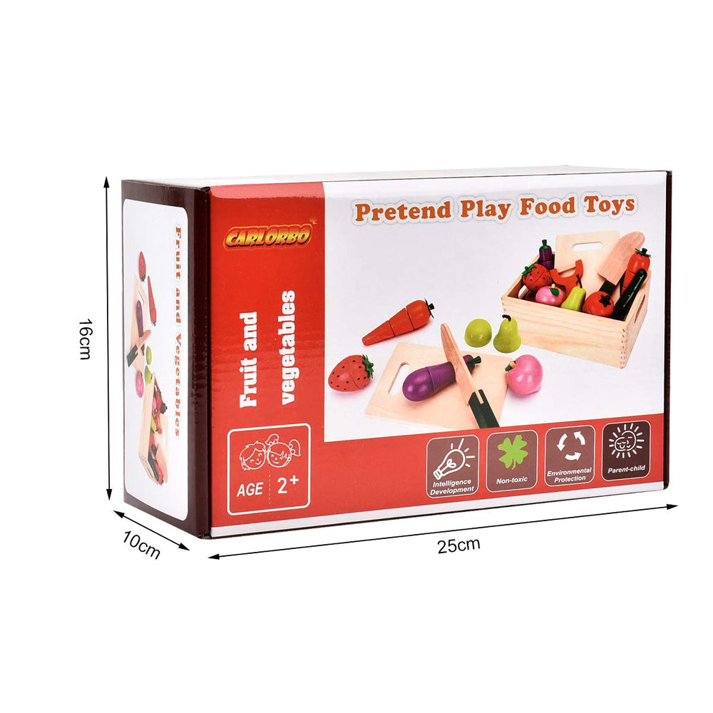 CARLORBO cucumber play food for realistic veggie slices and counting