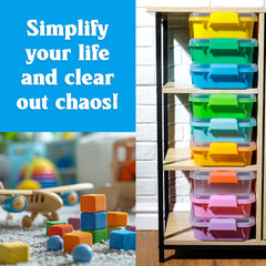 Carolart easy-clean plastic bin cleans with mild soap