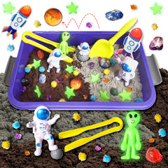 Carolart Galaxy Sensory Bin overview for curious kids