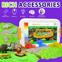 Carolart Safari Animal Figures playset with animals for storytelling and fine motor practice