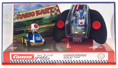 Carrera Toad mini RC jewel box packaging doubles as a display.