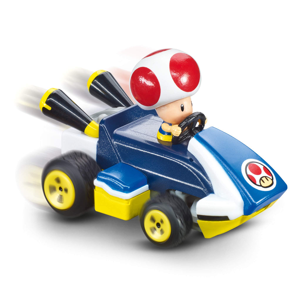 Carrera Toad supports racing with up to 16 cars together.