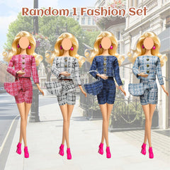 Carreuty doll dress for 11.5-inch dolls, charming everyday look